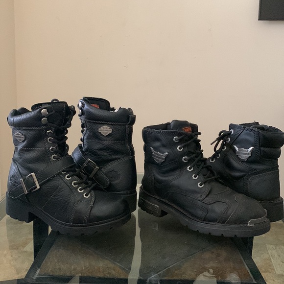 “2” HARLEY DAVIDSON Motorcycle Boot Bundle. Sizes 6.5 & 7 - Picture 16 of 17